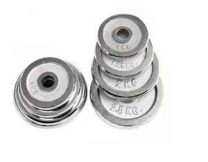 Chrome skivstång plattan